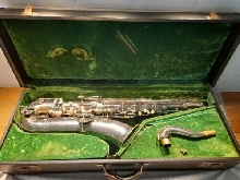 1924 BUESCHER TRUE TONE LOW PITCH Silver Tenor Saxophone