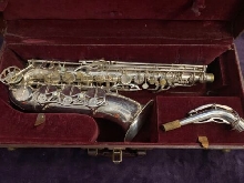 Rare Saxophone Alto Couesnon Monopole Low A Hight G Nickel Plated