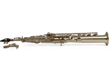 Stagg WS-SS225S - Saxophone soprano Sib, 2 bocaux: droit et courbe